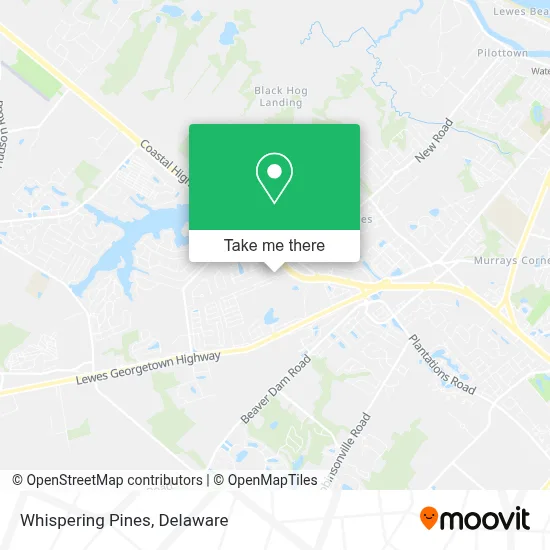 Whispering Pines map