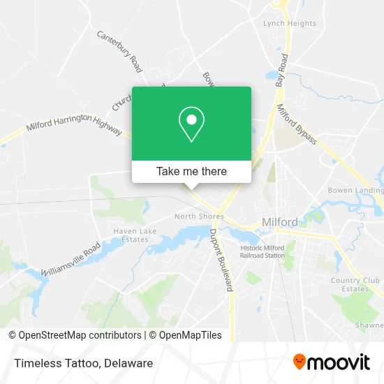 Timeless Tattoo map