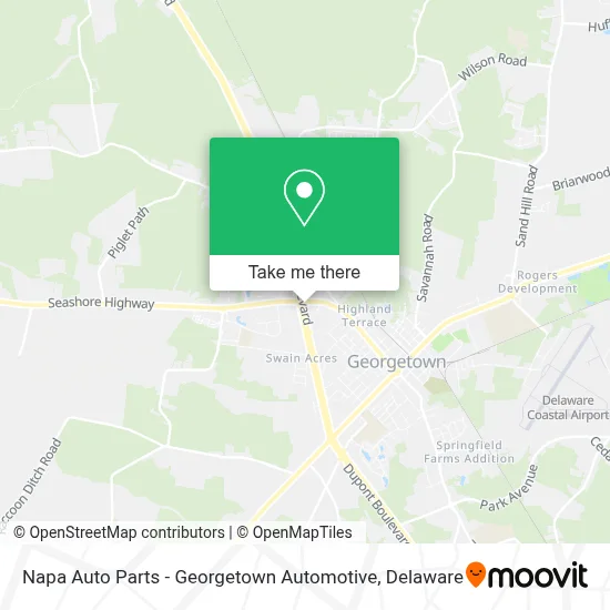 Napa Auto Parts - Georgetown Automotive map