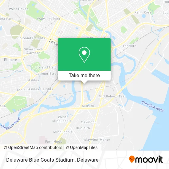 Delaware Blue Coats Stadium map