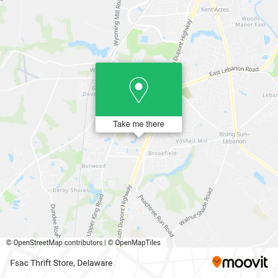 Fsac Thrift Store map