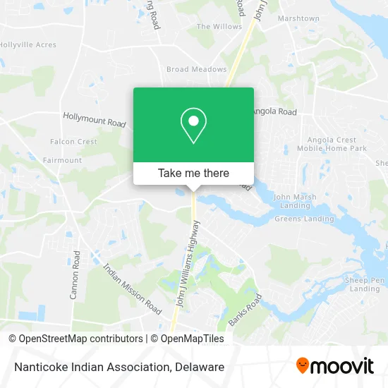 Nanticoke Indian Association map
