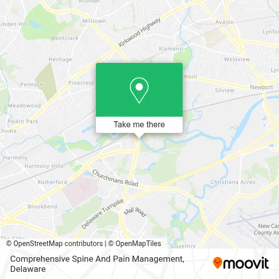 Comprehensive Spine And Pain Management map