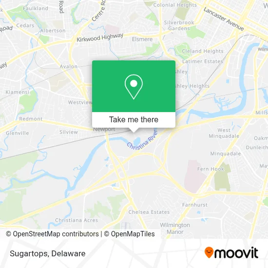 Sugartops map