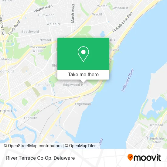 River Terrace Co-Op map