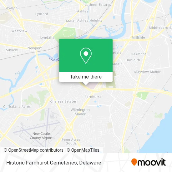Historic Farnhurst Cemeteries map