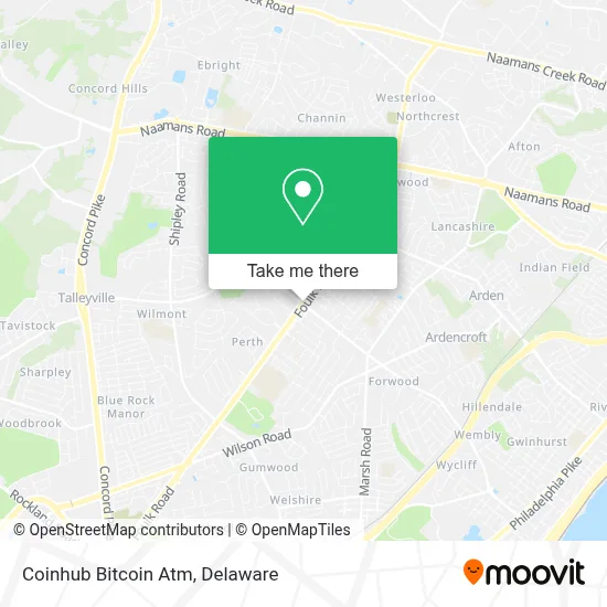 Coinhub Bitcoin Atm map