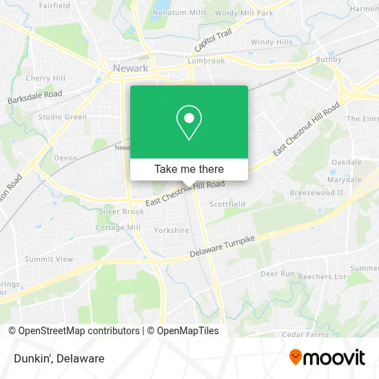 Dunkin' map