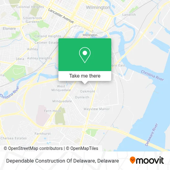 Dependable Construction Of Delaware map