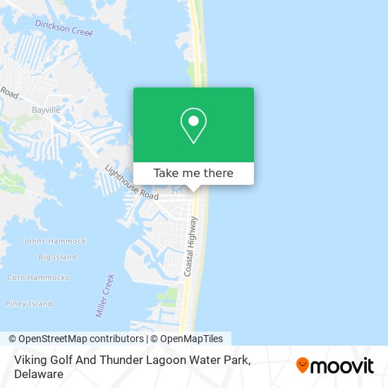 Viking Golf And Thunder Lagoon Water Park map