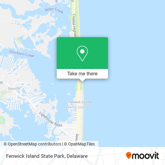 Fenwick Island State Park map