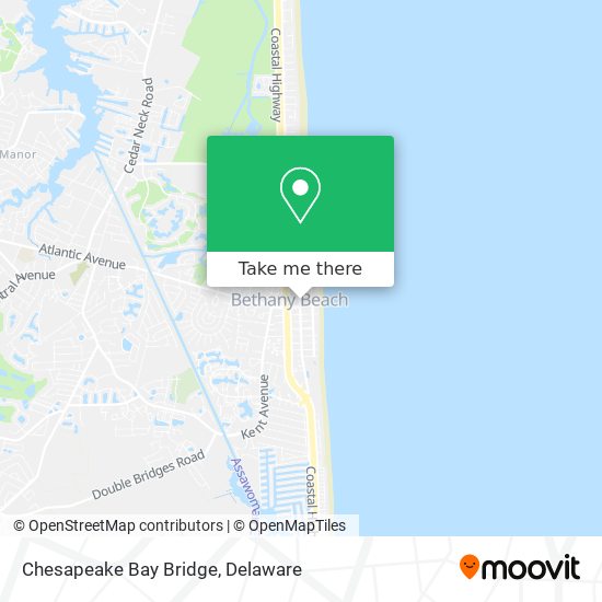 Chesapeake Bay Bridge map