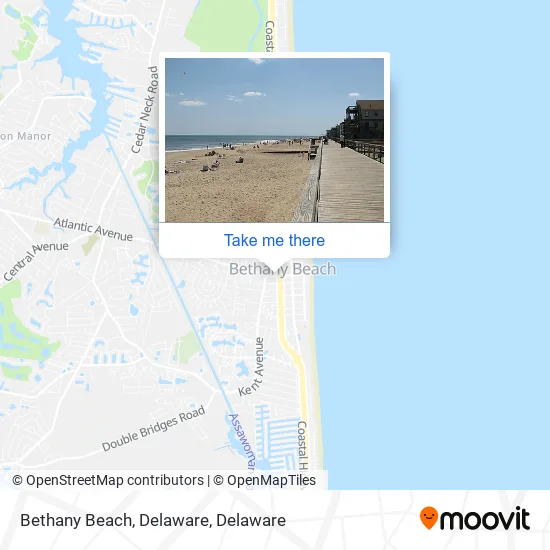 Bethany Beach, Delaware map
