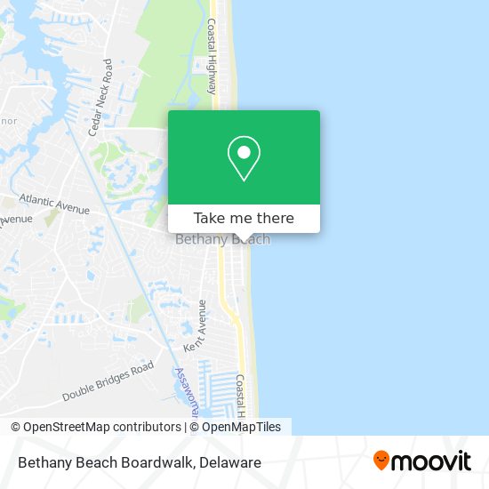 Bethany Beach Boardwalk map