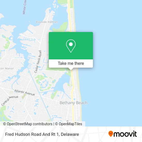 Fred Hudson Road And Rt 1 map