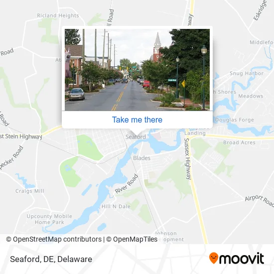 Seaford, DE map