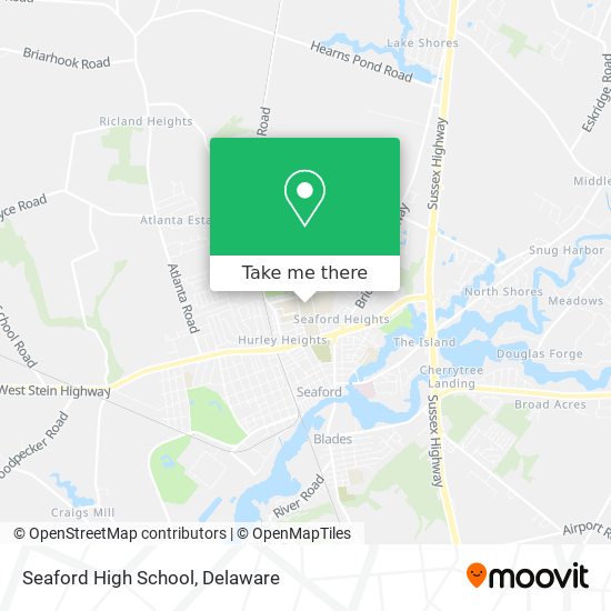 Mapa de Seaford High School
