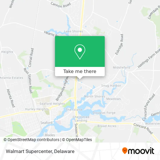 Walmart Supercenter map