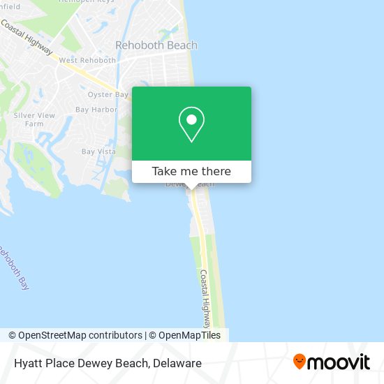 Hyatt Place Dewey Beach map