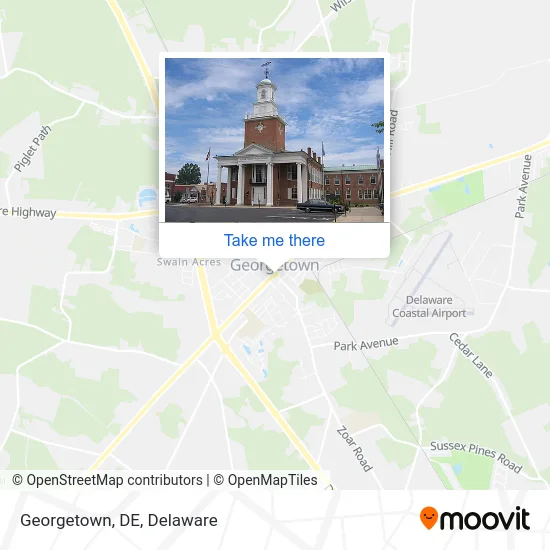 Georgetown, DE map