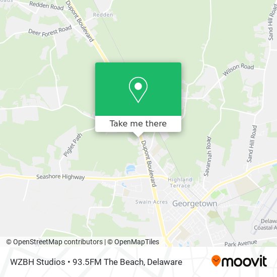 Mapa de WZBH Studios • 93.5FM The Beach