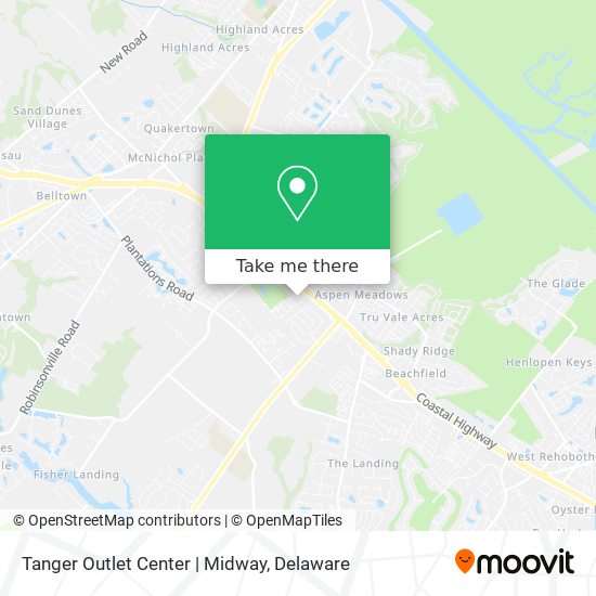 Cómo llegar Tanger Outlet Center | en Delaware en Autobús?