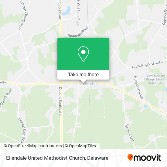 Ellendale United Methodist Church map