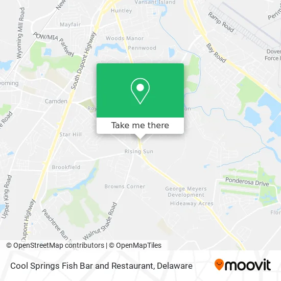 Cool Springs Fish Bar and Restaurant map