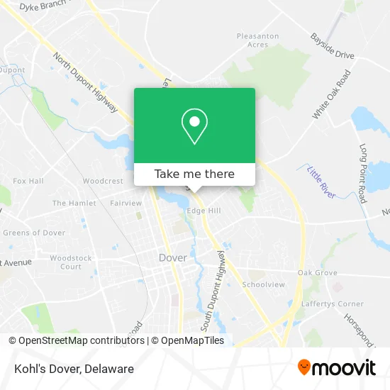 Kohl's Dover map