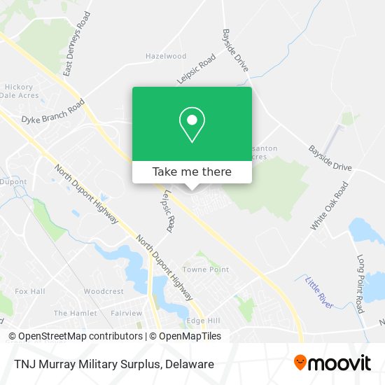 TNJ Murray Military Surplus map