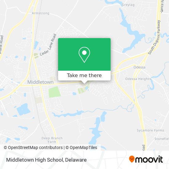 Mapa de Middletown High School