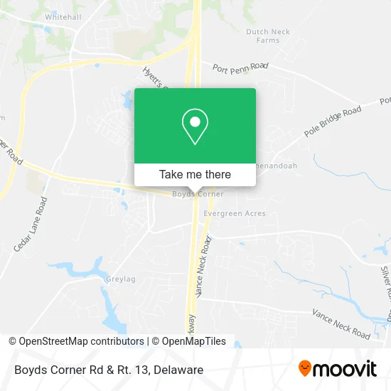 Boyds Corner Rd & Rt. 13 map