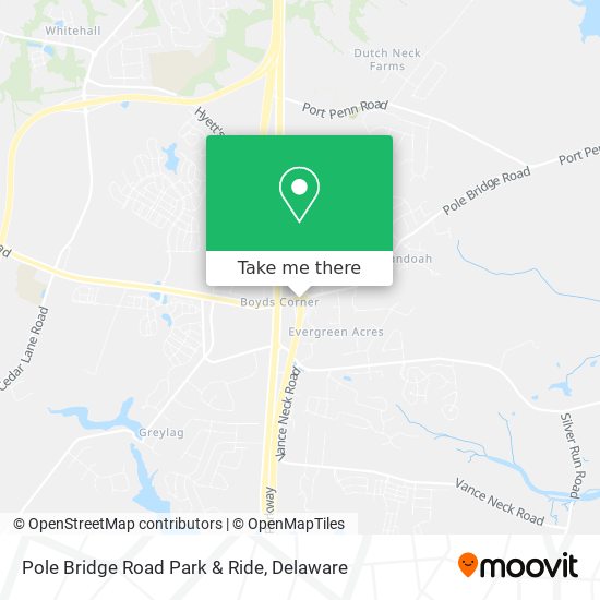 Mapa de Pole Bridge Road Park & Ride