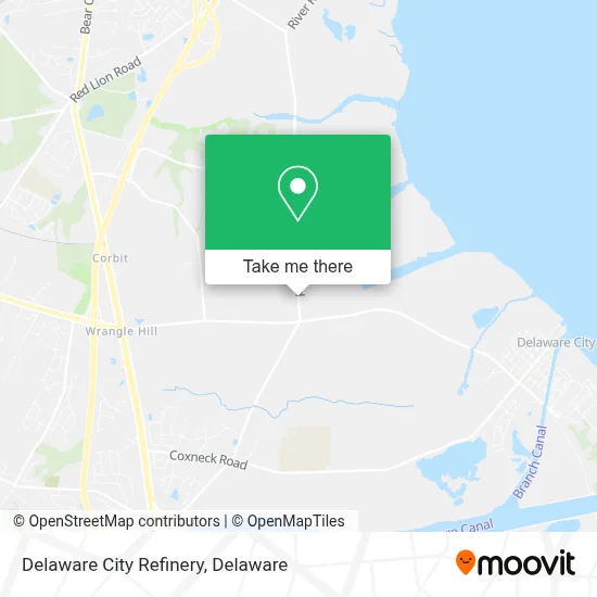 Delaware City Refinery map