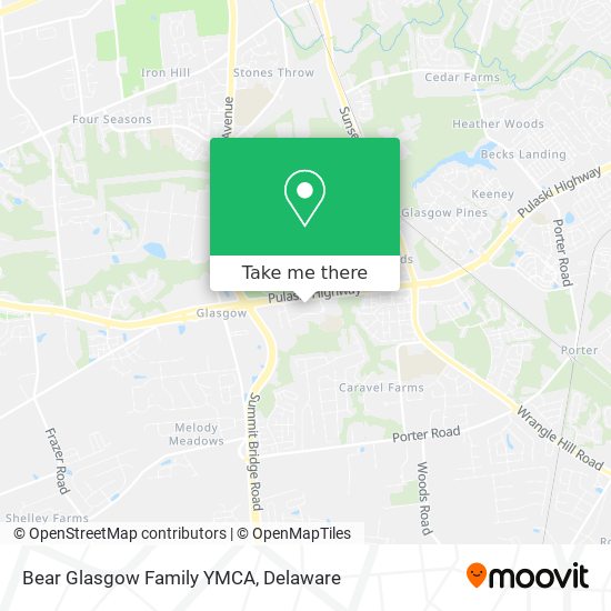Mapa de Bear Glasgow Family YMCA