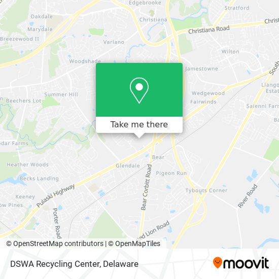 DSWA Recycling Center map