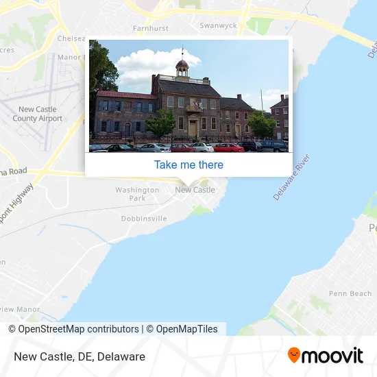 New Castle, DE map