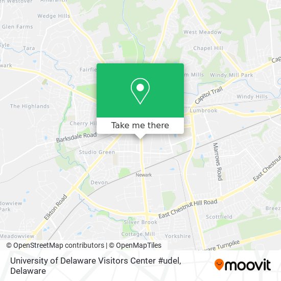 University of Delaware Visitors Center #udel map