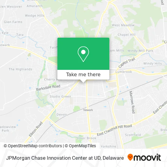 JPMorgan Chase Innovation Center at UD map