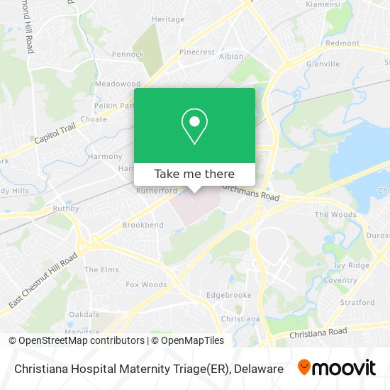 Christiana Hospital Maternity Triage(ER) map