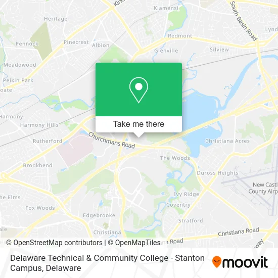 Delaware Technical & Community College - Stanton Campus map