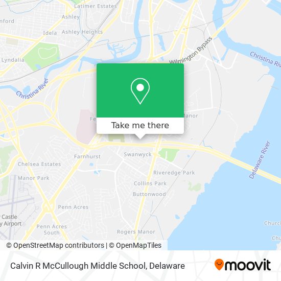 Calvin R McCullough Middle School map