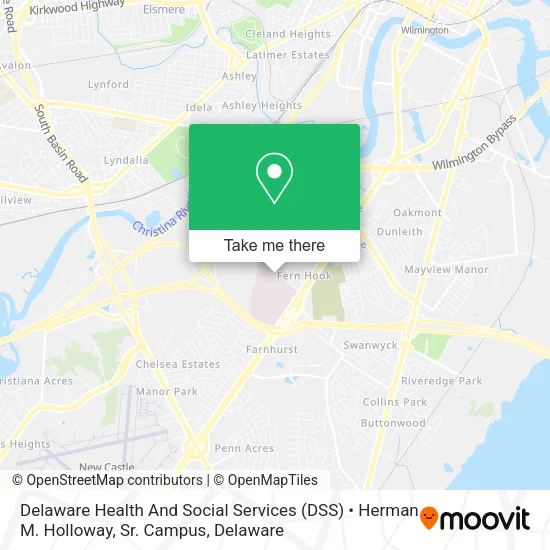 Delaware Health And Social Services (DSS) • Herman M. Holloway, Sr. Campus map