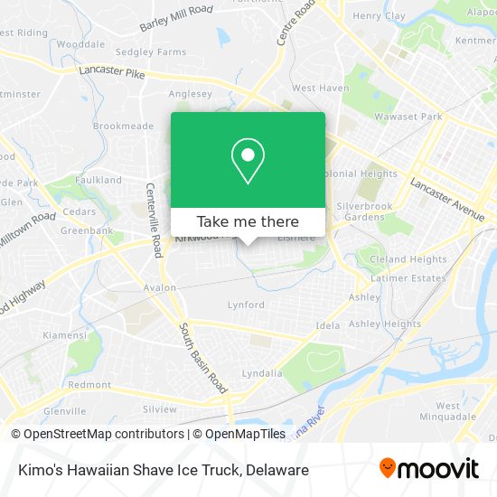 Kimo's Hawaiian Shave Ice Truck map