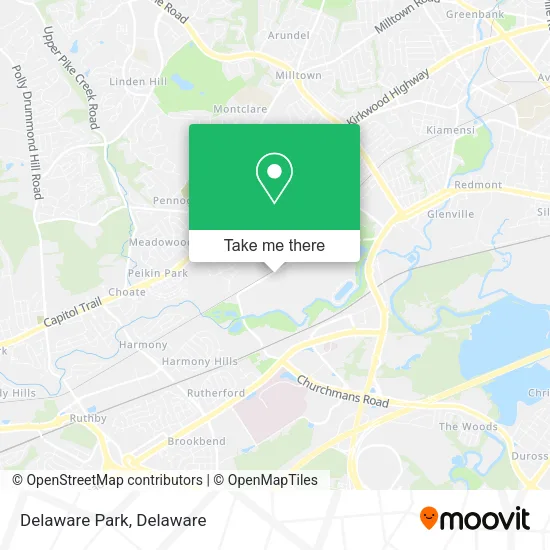 Mapa de Delaware Park