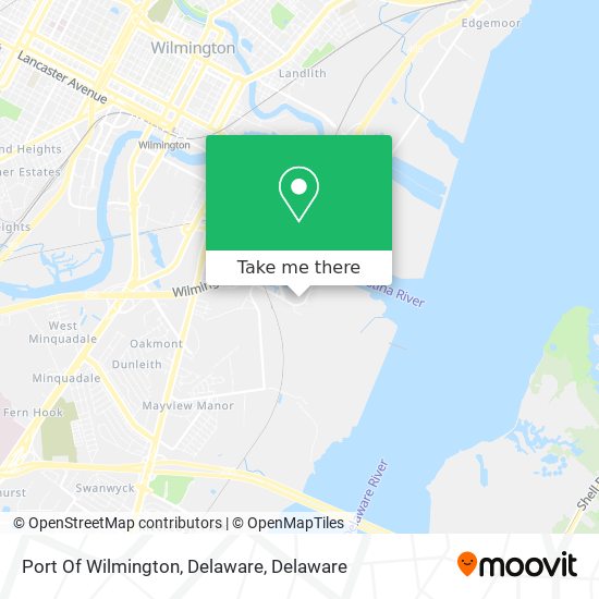 Port Of Wilmington, Delaware map