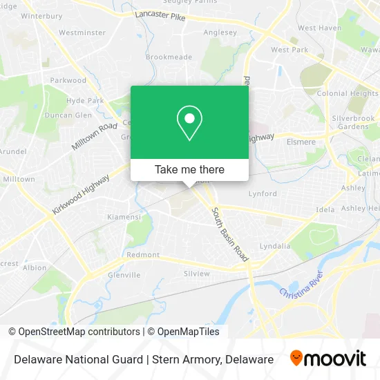 Delaware National Guard | Stern Armory map