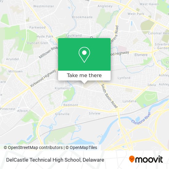 DelCastle Technical High School map