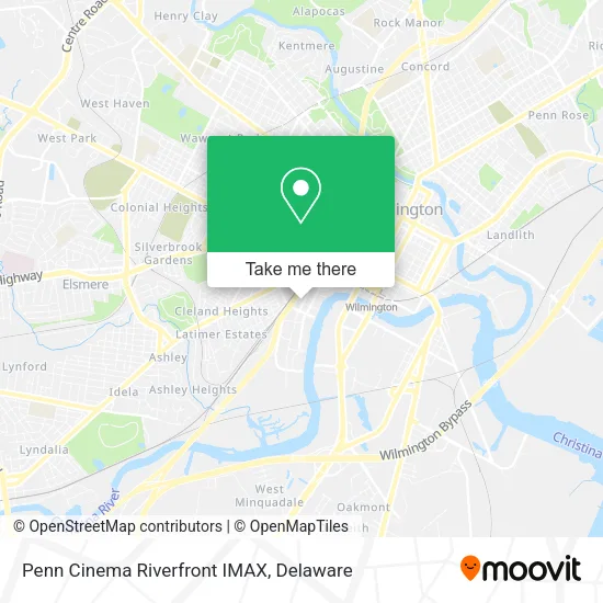 Penn Cinema Riverfront IMAX map