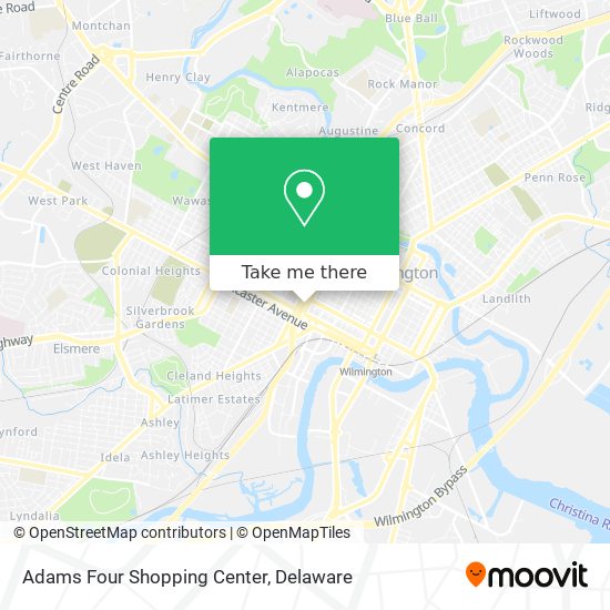 Adams Four Shopping Center map